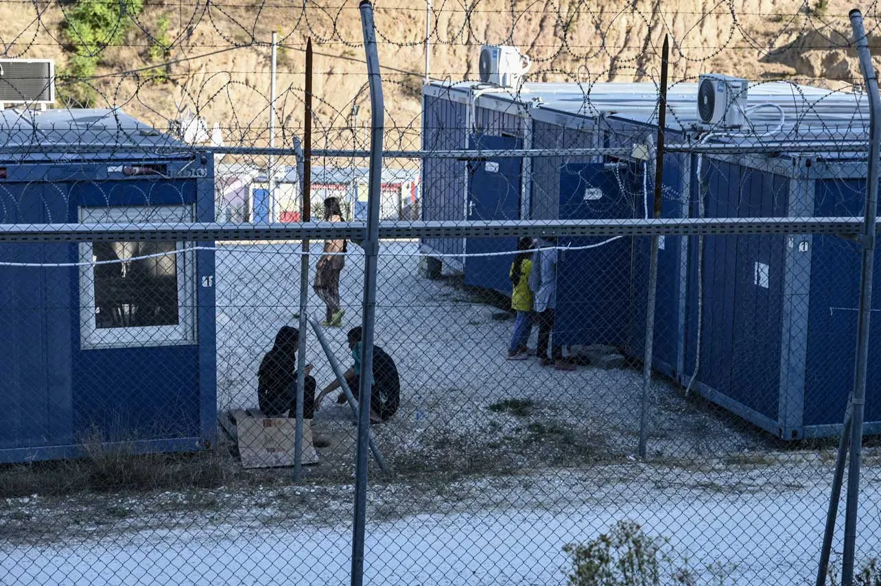 Campamento de refugiados en Grecia.