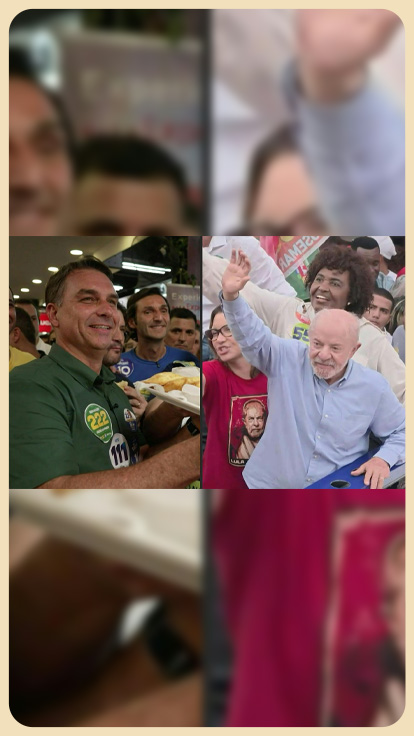 Lula y Flavio Bolsonaro. 