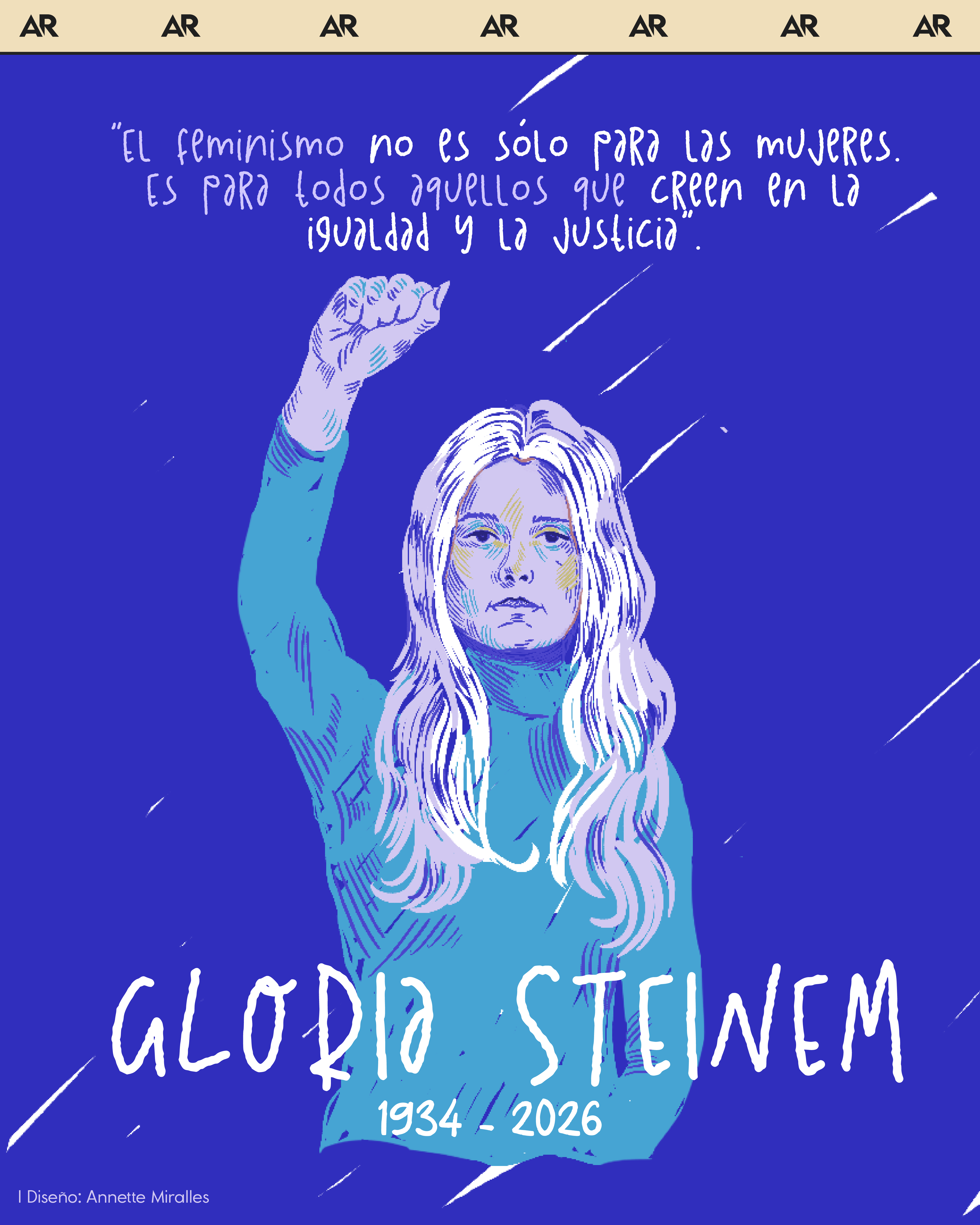 "El feminismo no es sólo para las mujeres. Es para todos aquellos que creen en la igualdad y la justicia".