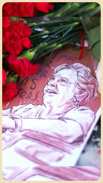 Ilustración y homenaje de Maricarmen Abascal en España.
