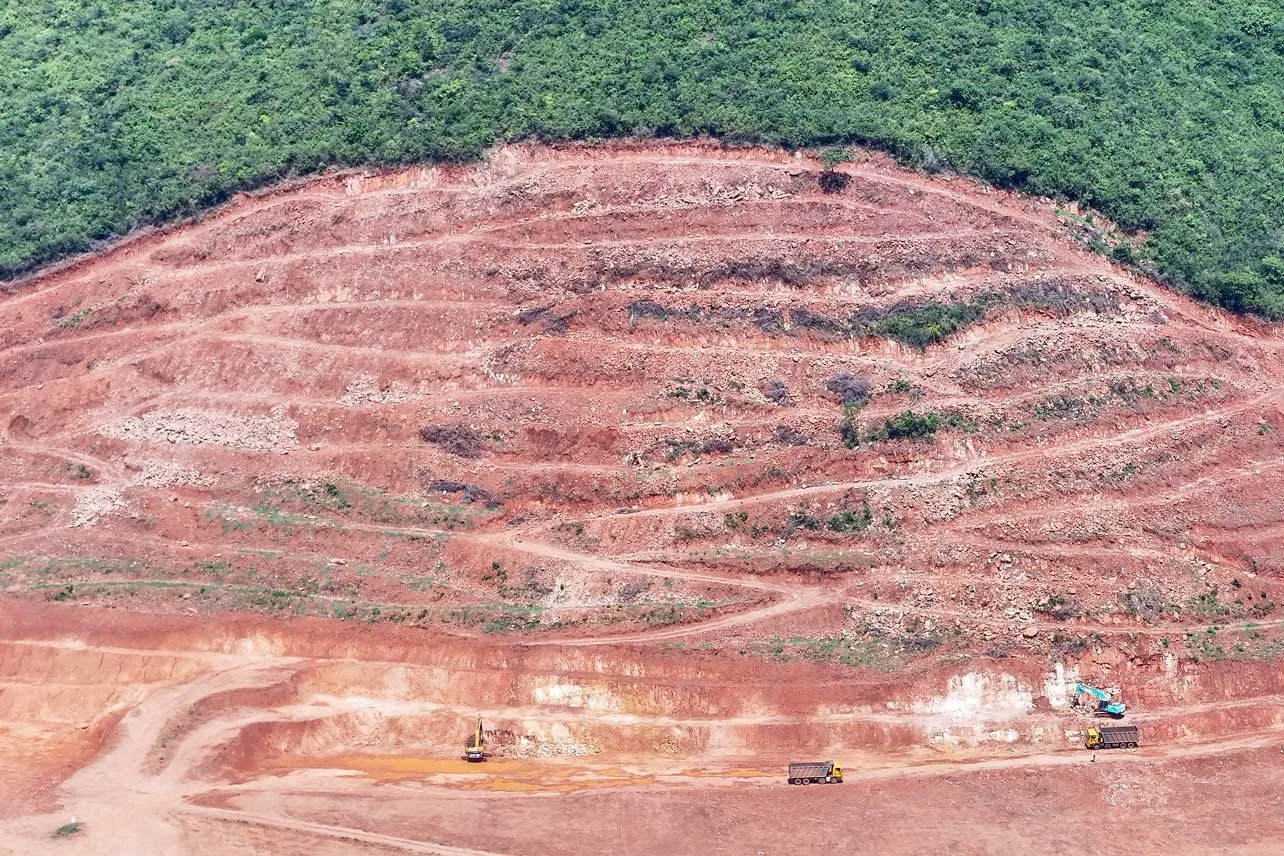 Terreno donde se está construyendo un megacentro de datos de Google en India.