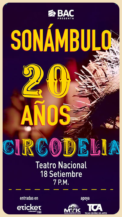 Afiche de la banda Sonámbulo.