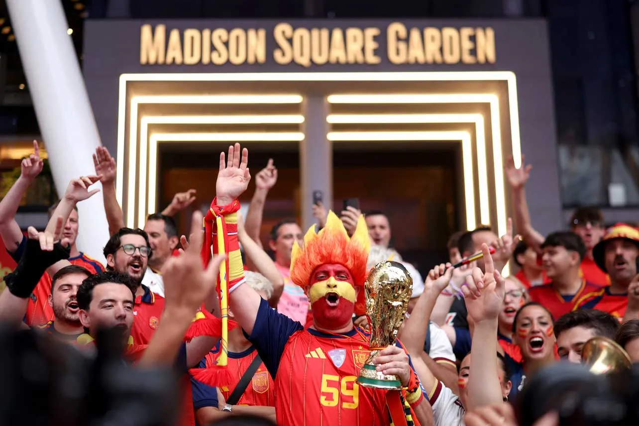 Afición de España previo a la final del Mundial 2026.
