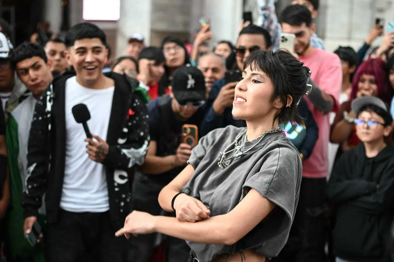 Batalla de aura en México.