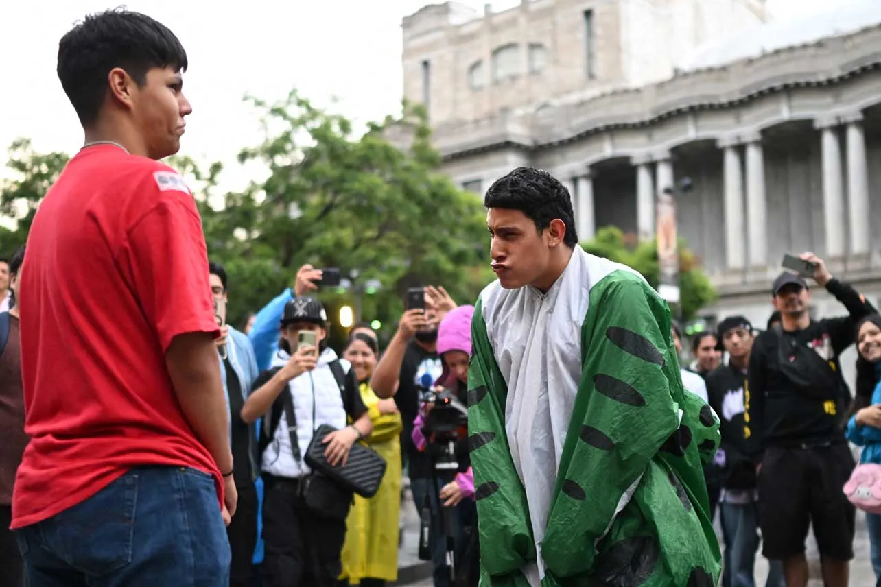Batalla de aura en México.
