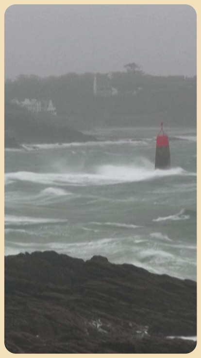 Tormenta en costa.