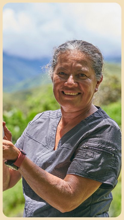 Olga Vargas líder agroecológica.