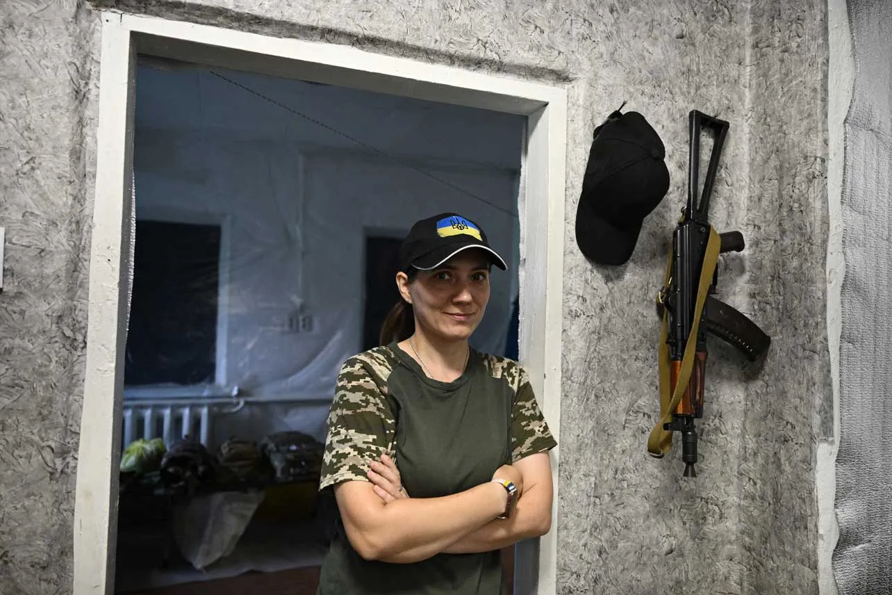 Oksana, médica que forma parte del ejército ucraniano.