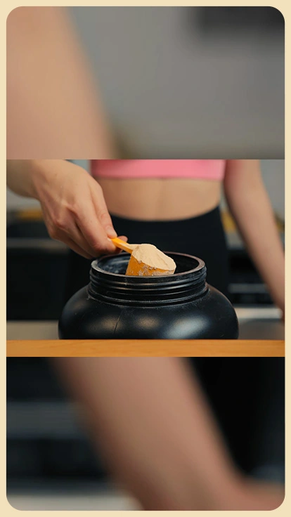 Proteína en polvo.
