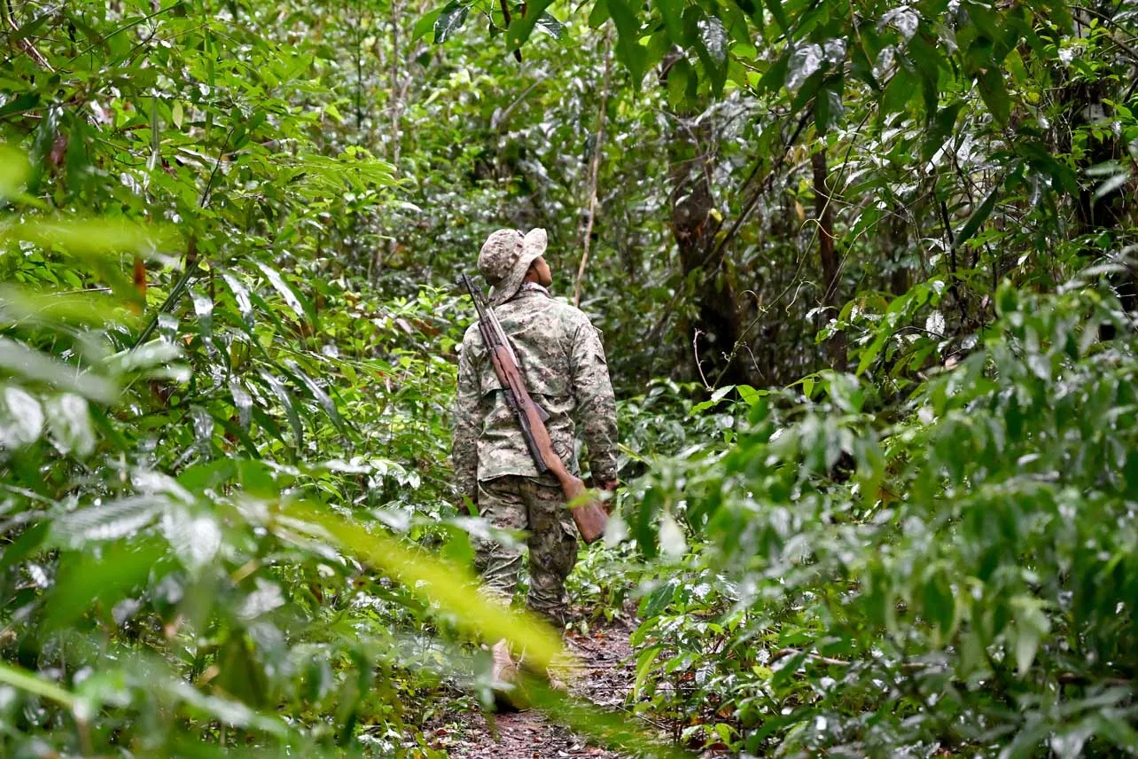 Guardabosques en Camboya.
