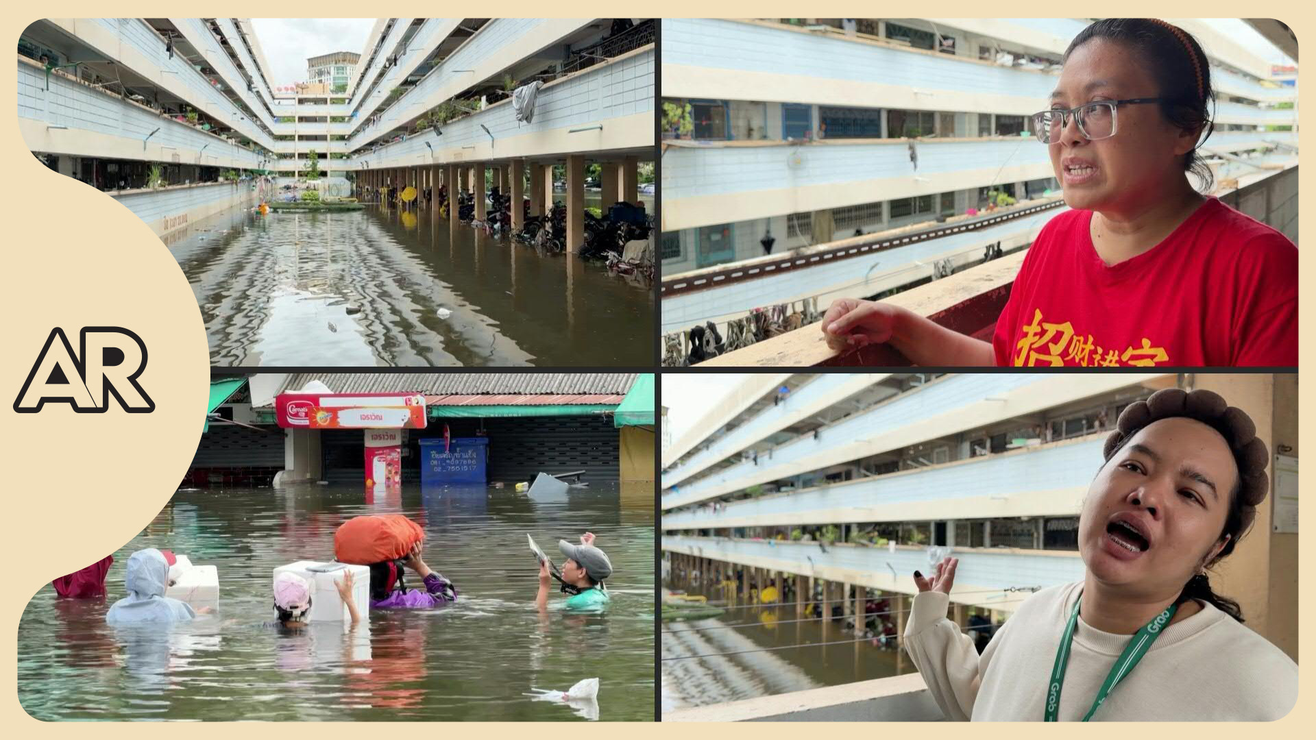Bangkok se adapta a las inundaciones con mercados flotantes