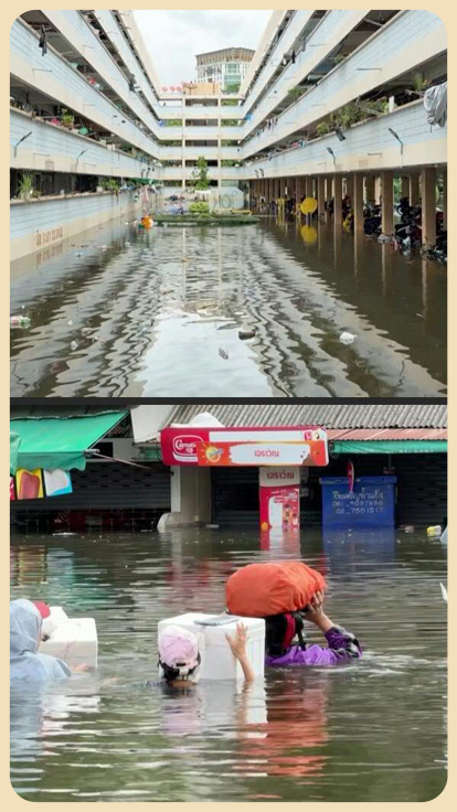 Inundaciones en Bangkok.