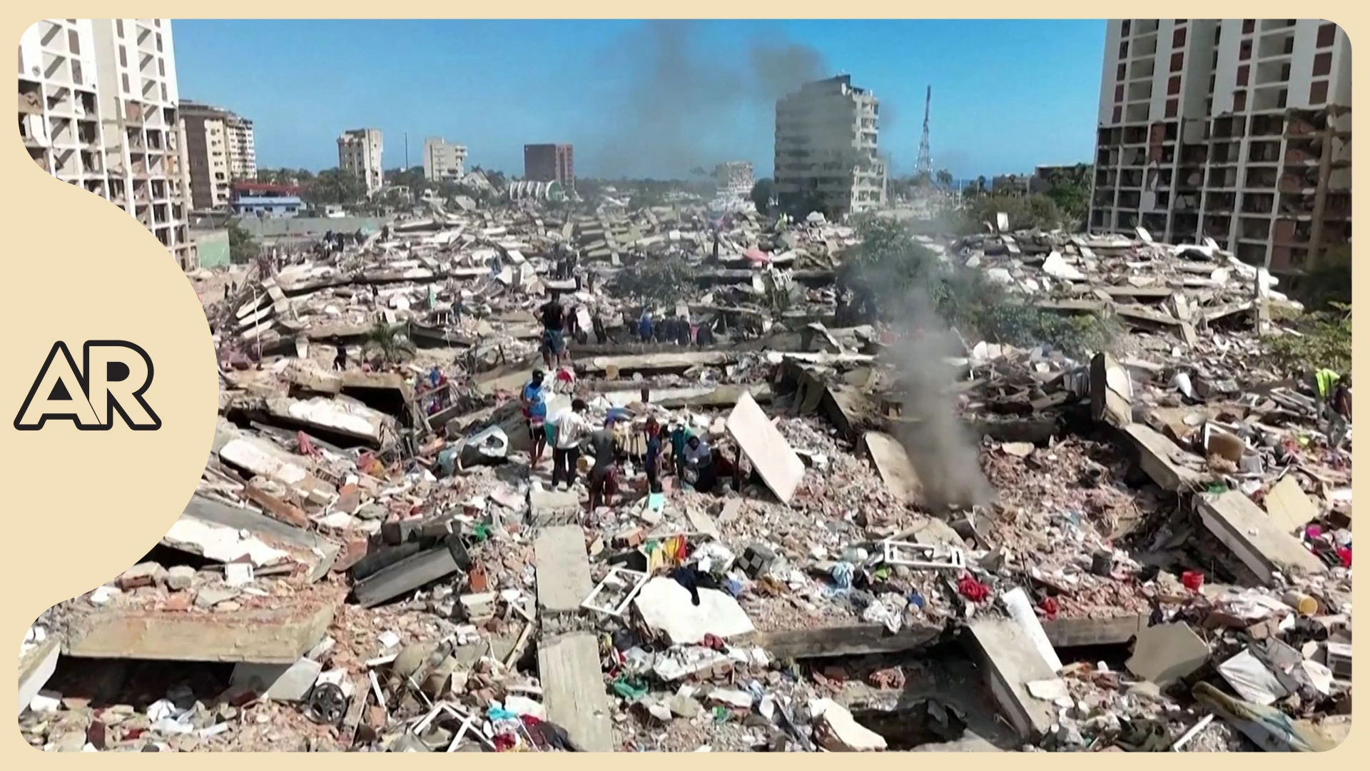 Imágenes aéreas muestran la destrucción por terremotos en Venezuela