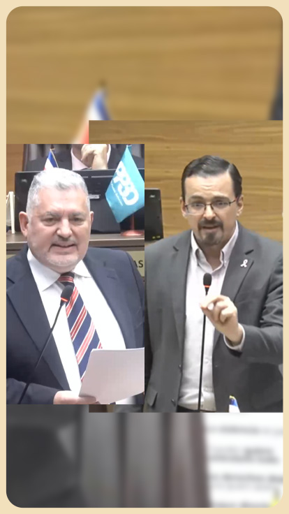 Diputados Miguel Villalobos y José María Villalta.