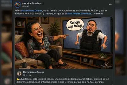 Nayuribe Guadamuz, insultos, Ariel Robles