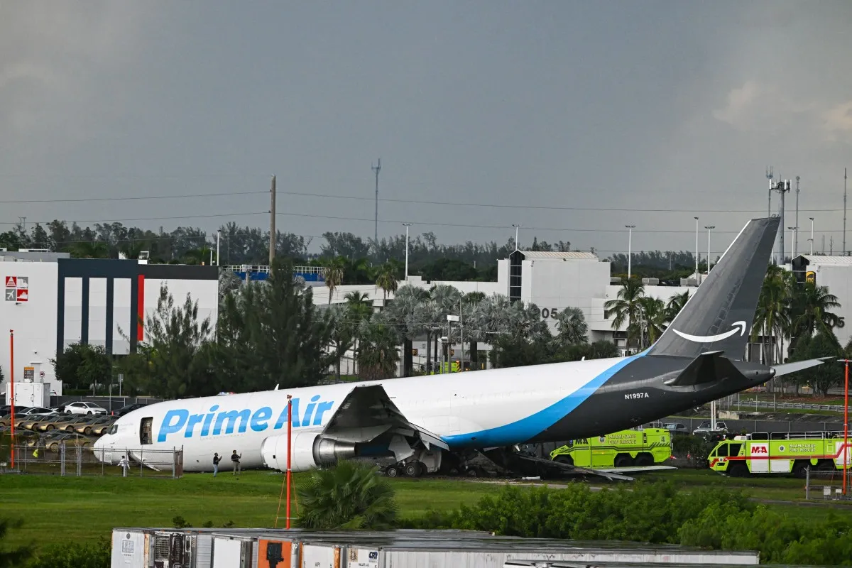 Avión de carga sufrió accidente en Miami