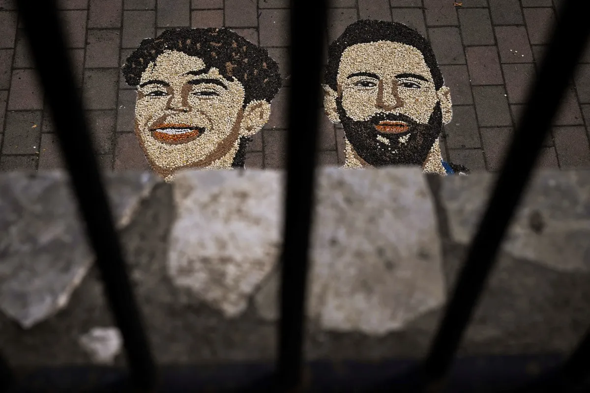 Obra de Messi vs Yamal hecha por artista en Kosovo
