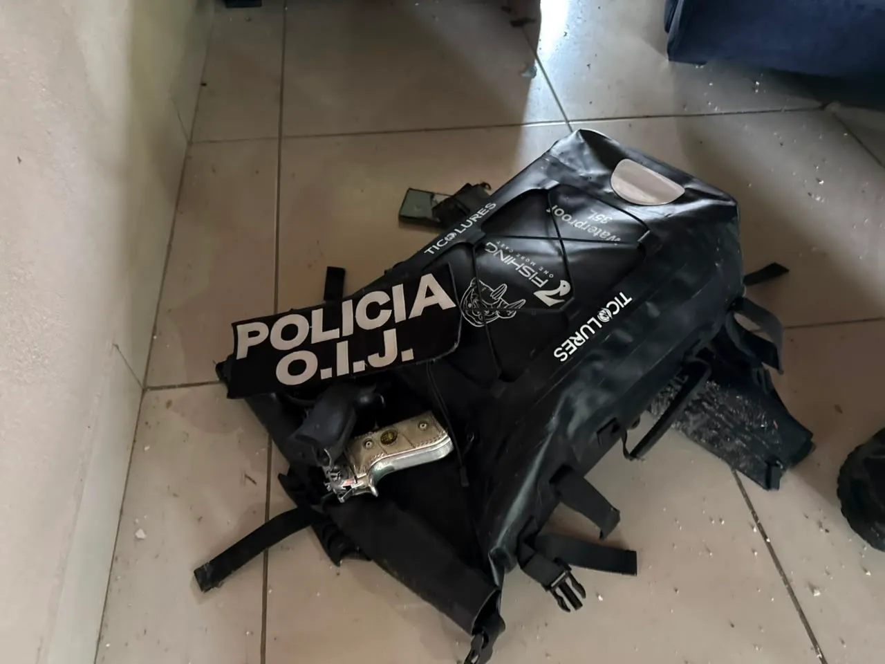 Armas decomisadas en operativo de captura de alias Diablo