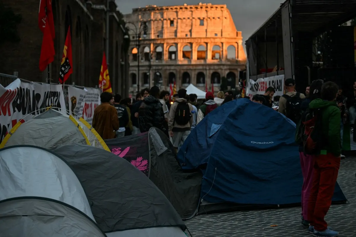 Protestas en Italia