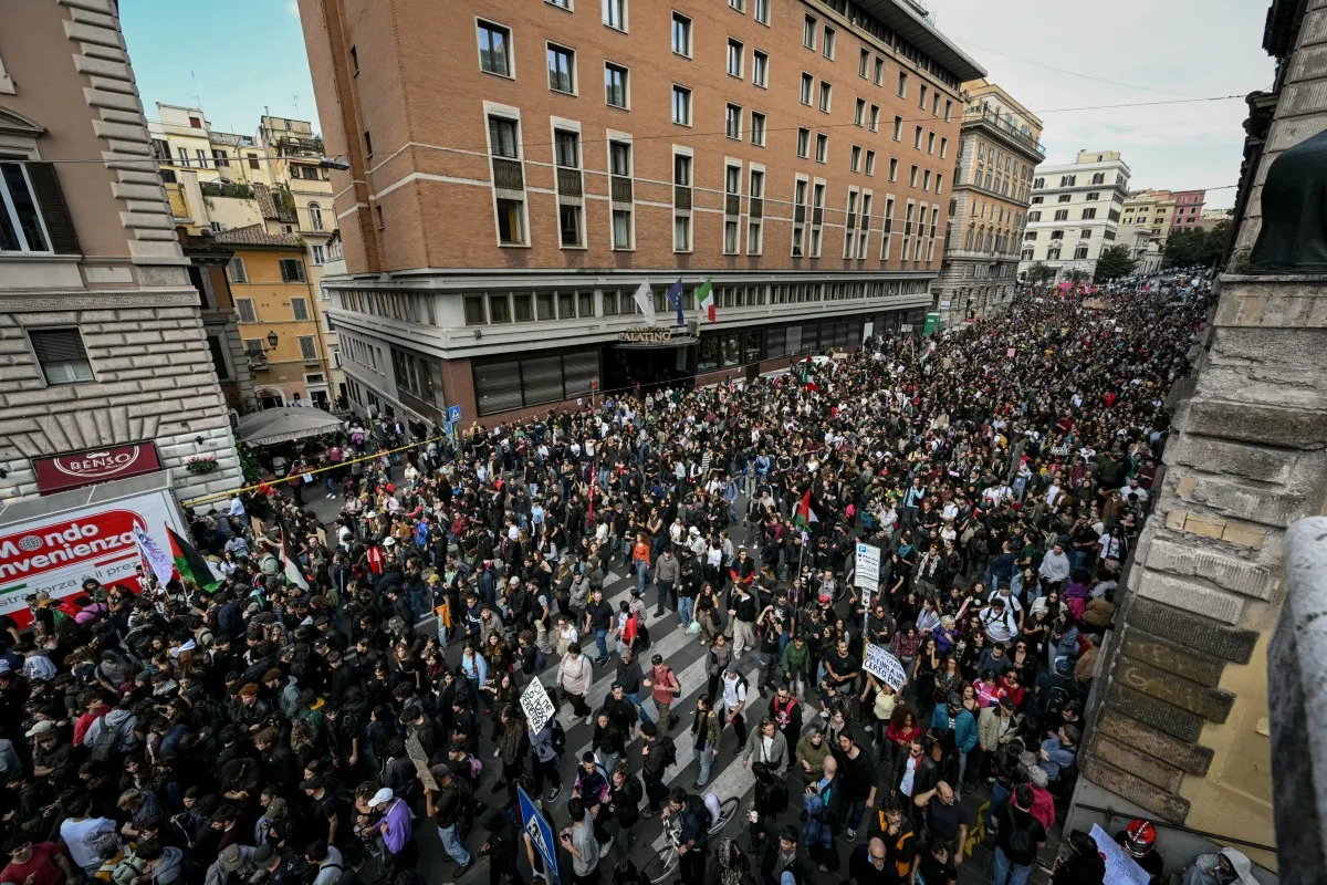Protestas en Italia